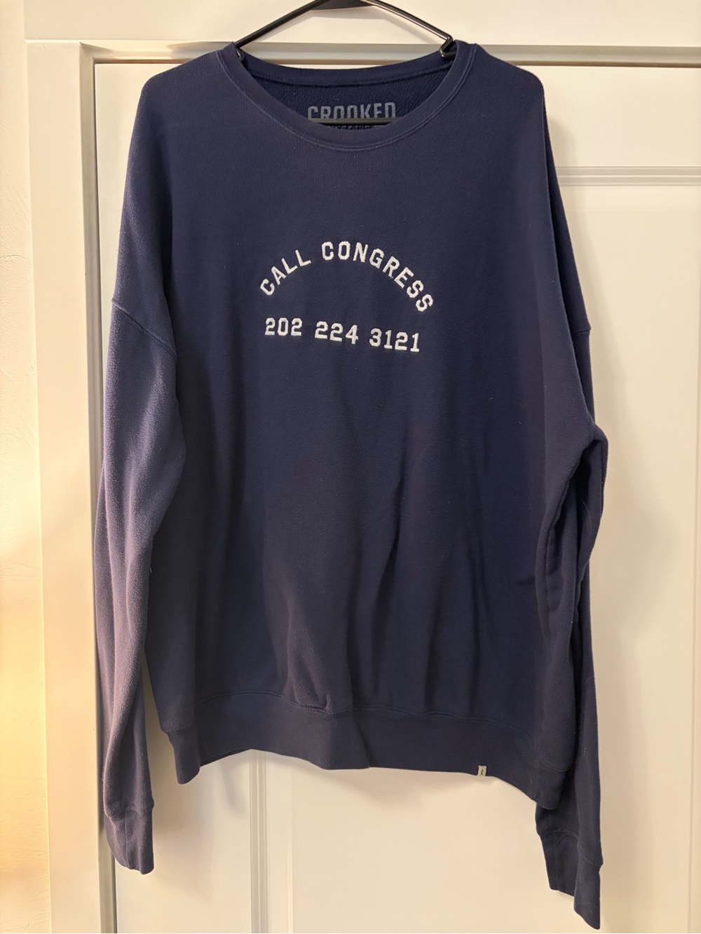Navy Call Congress Graphic Sweatshirt